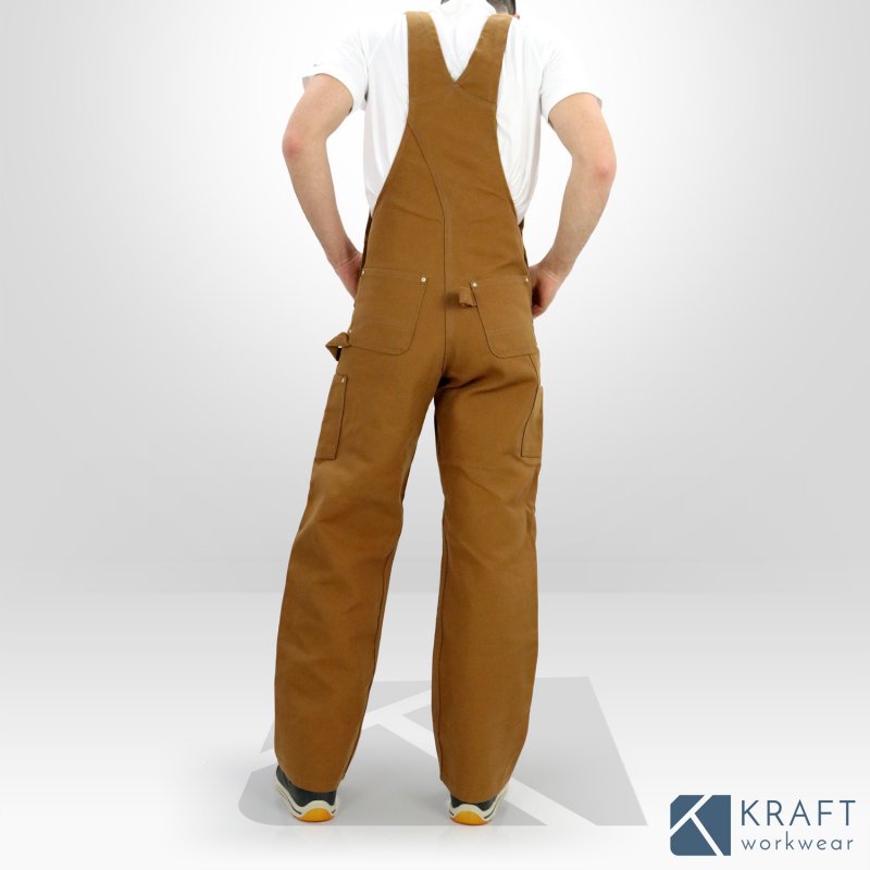 Salopette Carhartt Overall Marron Tissu Cotton Duck